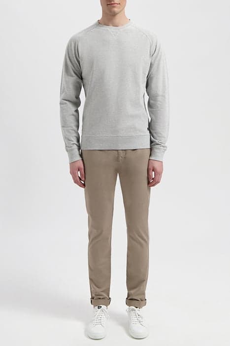 ROWE | PIQUÉ SWEATER LIGHT GREY MELANGE by WAHTS