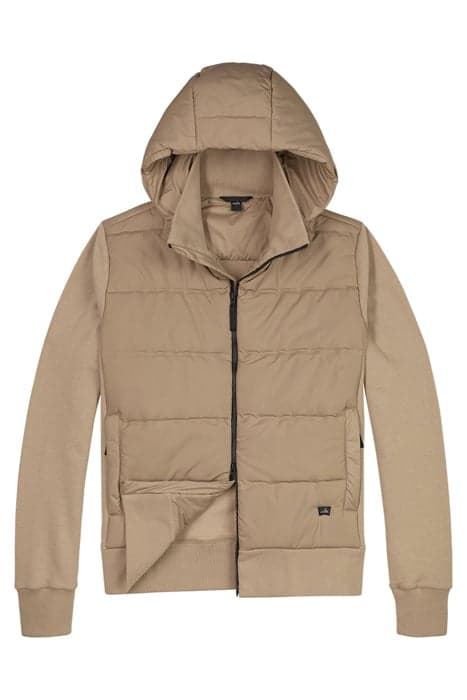 SOREN | PUFFER SWEAT JACKET DEEP BEIGE by WAHTS