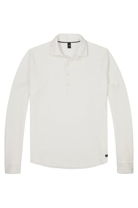 THOMSON | TAILORED JERSEY POLOSHIRT PURE WHITE by WAHTS