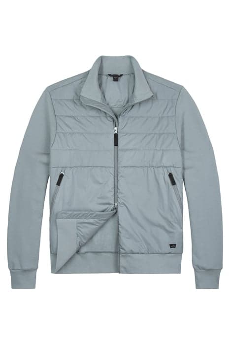 GRIFFIN | QUILTED SWEAT JACKET CHALK BLUE by WAHTS