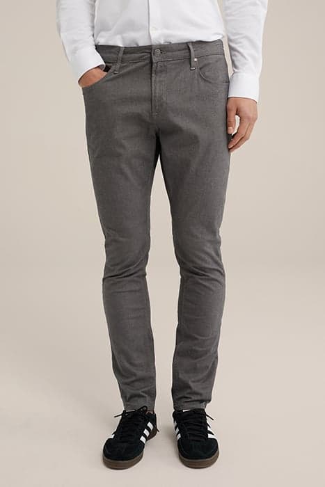 5-POCKET MID WAIST DARK GREY by WE Fashion