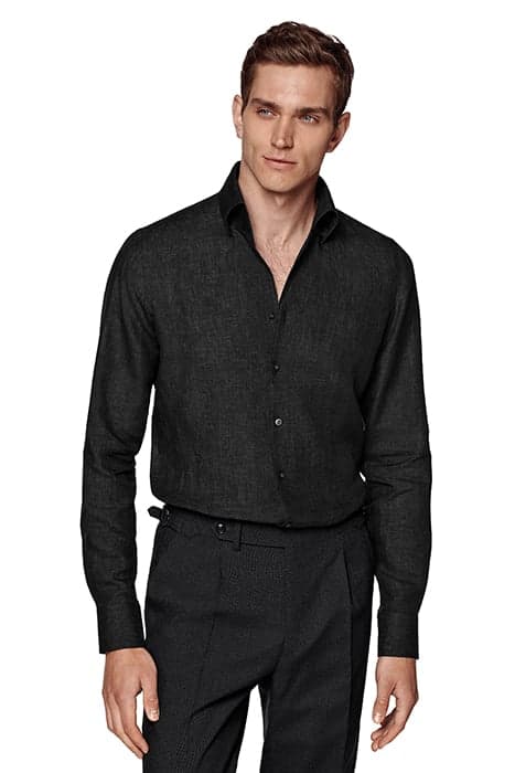 DARK GREY SLIM FIT SHIRT by Suitsupply