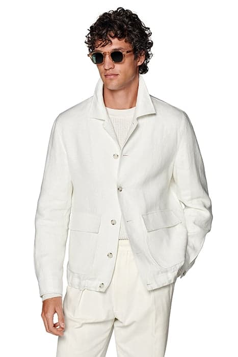 WHITE BOMBER JACKET by Suitsupply