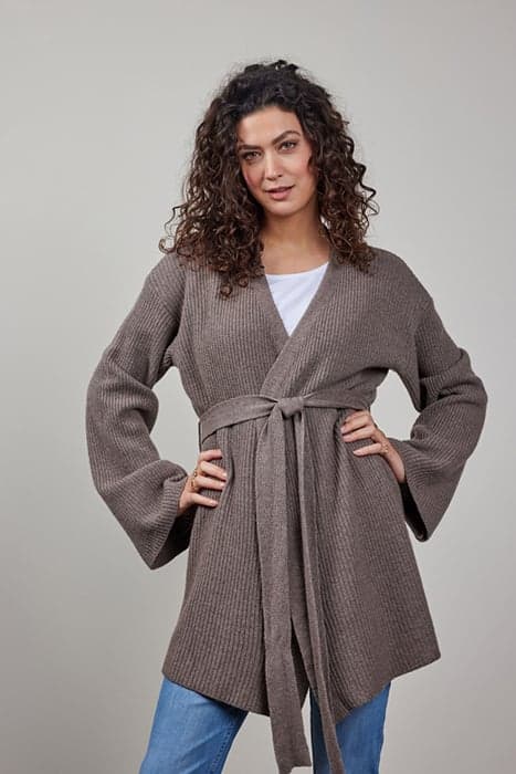 KIMONO CHIARA CASHMERE TAUPE MELANGE by DIDI