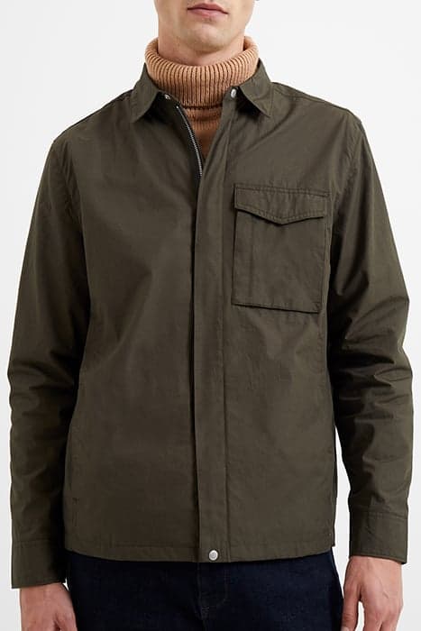 MILITARY COTTON OVERSHIRT GREEN by French Connection