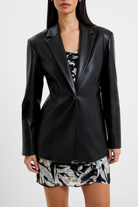 CROLENDA PU BLAZER BLACK by French Connection