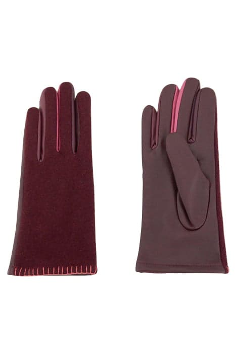 LUCIE LEATHER GLOVE PLUM MULTI by White Stuff