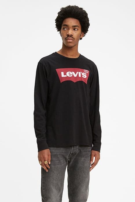 LS STD GRAPHIC TEE HM LS BLACK GRAPHIC by Levi's