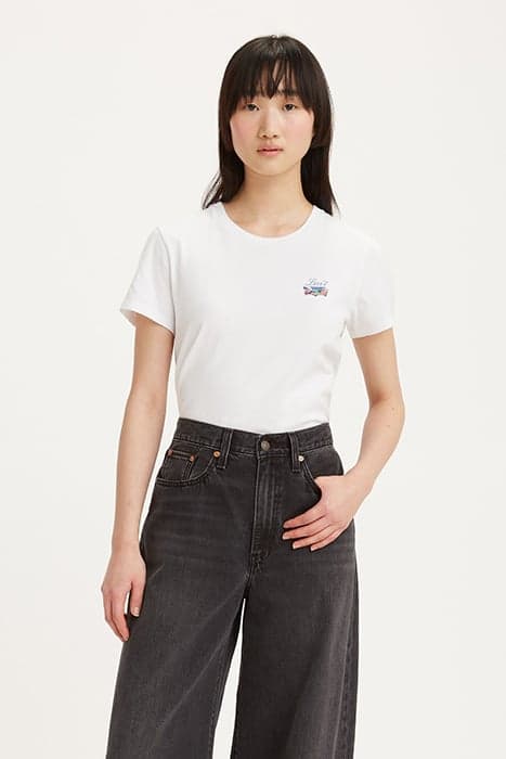 THE PERFECT TEE MINI BW SCENIC BRIGHT WH by Levi's