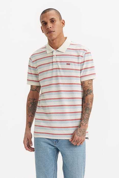 LEVIS HM POLO KAI STRIPE EGRET STRIPE PI by Levi's