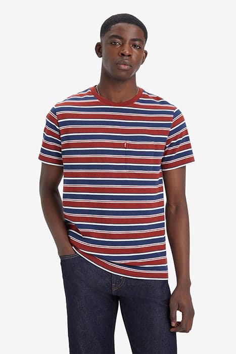 SS CLASSIC POCKET TEE HARTFORD STRIPE DR by Levi's