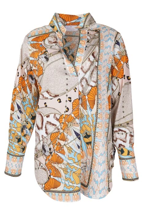 BLOUSE AACHEN SNAKE ORANGE by Mucho Gusto