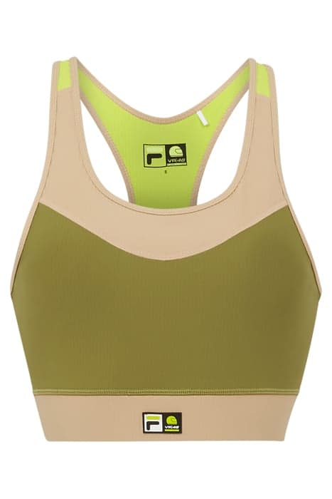 C20 BRA TOP CALLISTE GREEN-ACID LIME-SAFARI by FILA