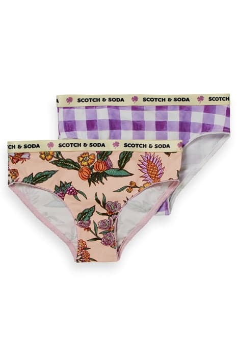 GIRLS ALL-OVER PRINTED DUO BRIEFS PACK COMBO A by Scotch & Soda