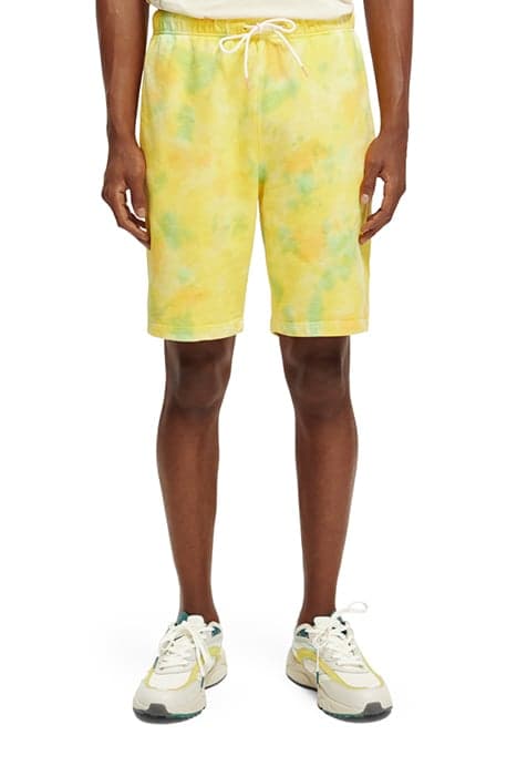 RELAXED TIE-DYE SWEATSHORTS YELLOW TIE DYE by Scotch & Soda