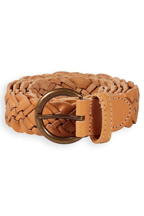 BRAIDED LEATHER BELT SAND by Scotch & Soda