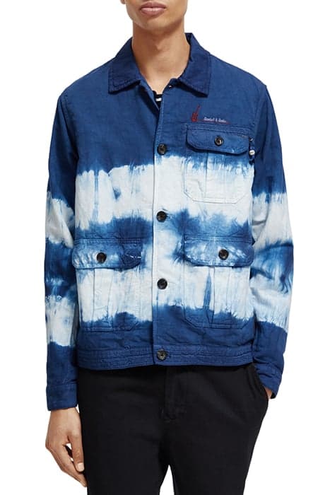 GARMENT-DYED ARMY JACKET NIGHT TIE DYE by Scotch & Soda