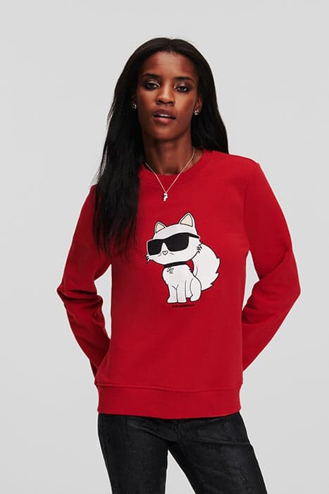 IKONIK 2.0 CHOUPETTE SWEAT CHILI PEPPER by KARL LAGERFELD