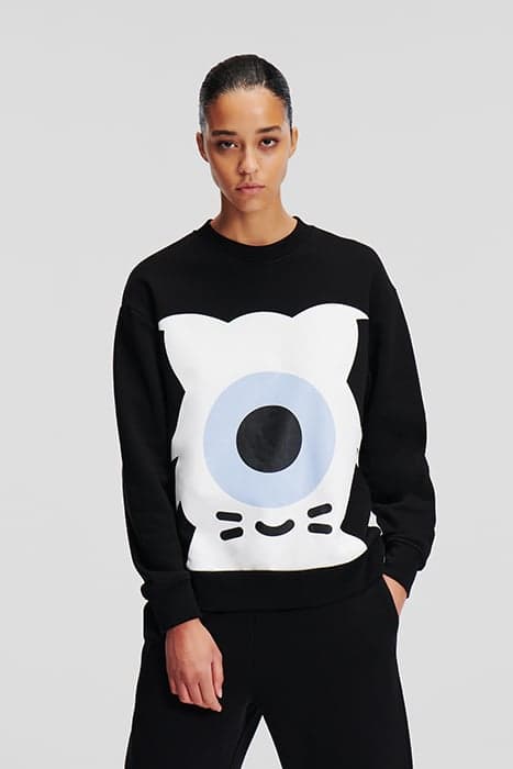 KLXDD RELAXED SWEATSHIRT BLACK by KARL LAGERFELD