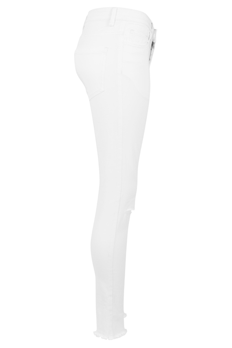 LADIES CUT KNEE PANTS WHITE 7