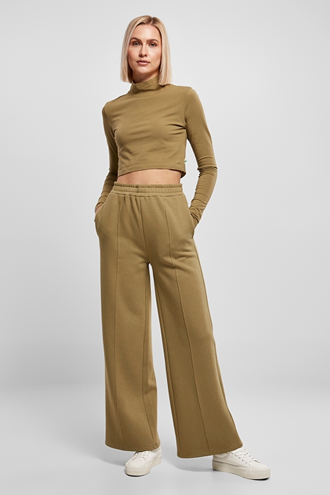 LADIES ORGANIC CROPPED TURTELNECK LONGSLEEVE TINIOLIVE 3