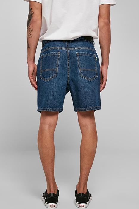 ORGANIC DENIM BERMUDA SHORTS MID INDIGO WASHED 3