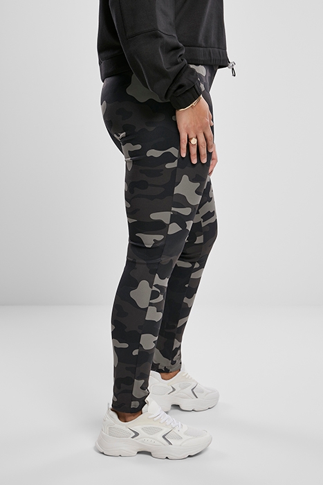 LADIES HIGH WAIST CAMO TECH LEGGINGS DARK CAMO 5