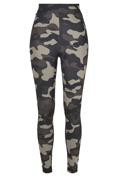 LADIES HIGH WAIST CAMO TECH LEGGINGS DARK CAMO 1