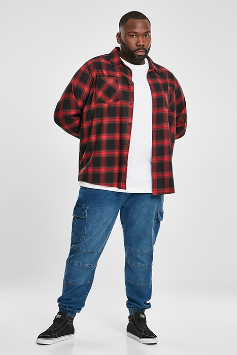 CHECKED FLANELL SHIRT 6 BLACK/RED 5