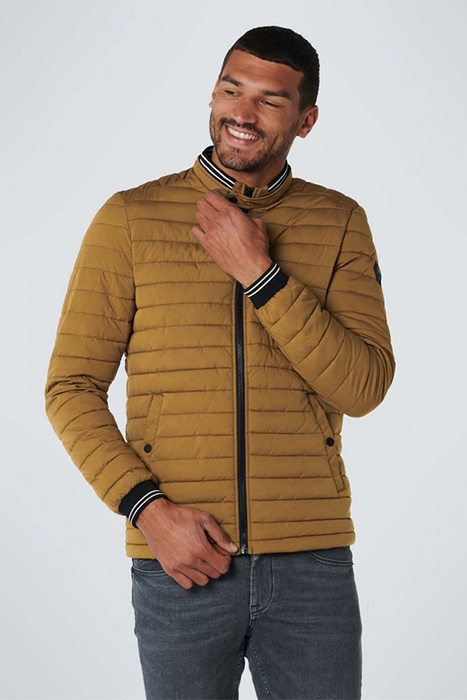 JACKET SHORT FIT PADDED DARK FUDGE 2