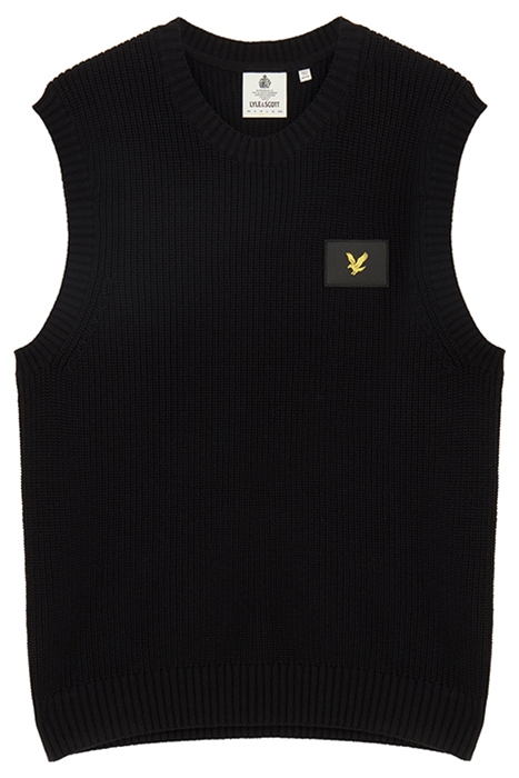 RIBBED VEST JET BLACK 5
