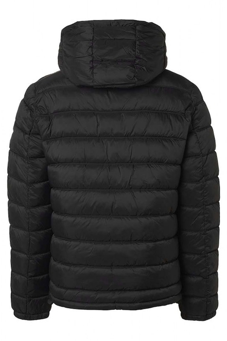 JACKET SHORT FIT HOODED RECYCLED PADDING BLACK 6