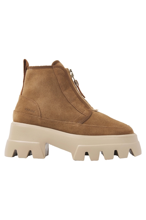 FLORE ROCK FUR COGNAC SUEDE MULTICOLOR 1