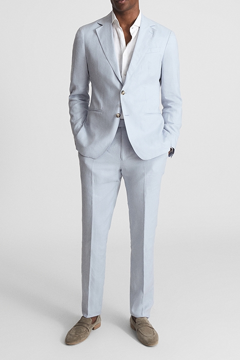 KIN-LINEN MIXER TROUSER POWDER BLUE 2