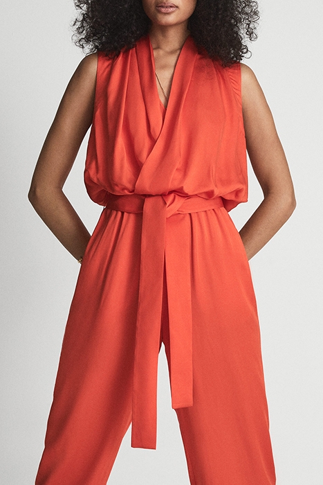 KALI-DRAPE JUMPSUIT ORANGE 4