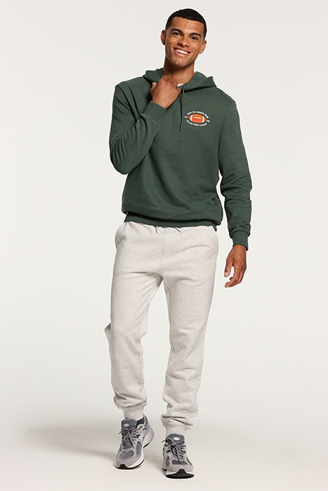 MEN REGULAR JOGGERS LIGHT GREY MELANGE 4