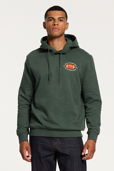 MEN COLLEGE SPORTS HOODIE CILANTRO GREEN 2