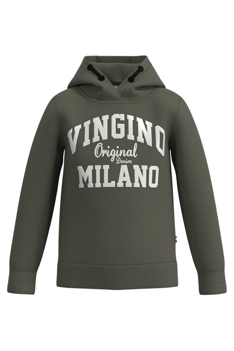 HOODY-CLASSIC-LOGO ARMY GREEN 1