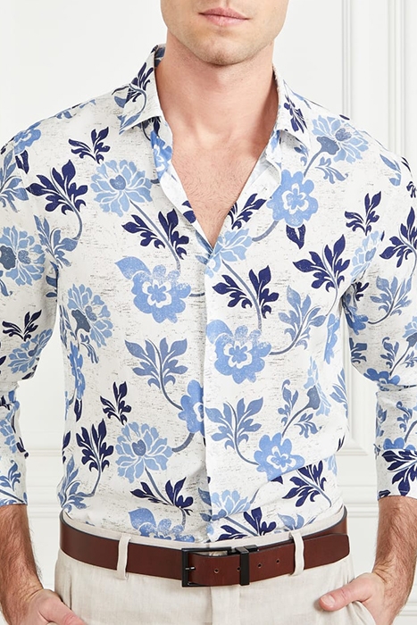 GUESS ECO BENNY NEW COLLAR PAU BLUE MACRO FLOWER PR 4