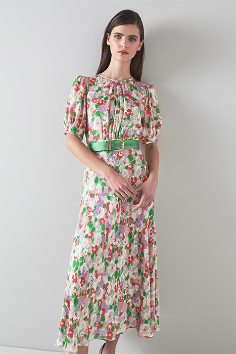 JEMIMA MIDI DRESS GREEN 1