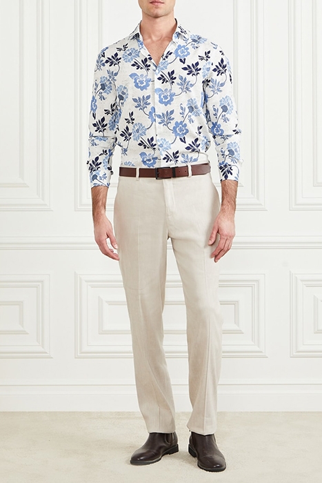 GUESS ECO BENNY NEW COLLAR PAU BLUE MACRO FLOWER PR 3