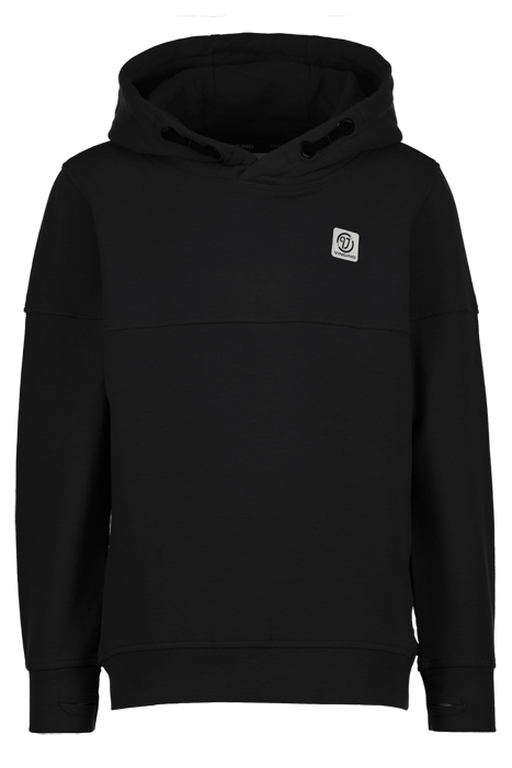 HOODY-BASIC-LOGO DEEP BLACK 1