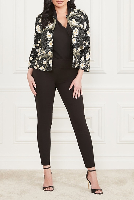 PRECIOUS EMBROIDERED JACKET BLOSSOM BLACK CAVE 3