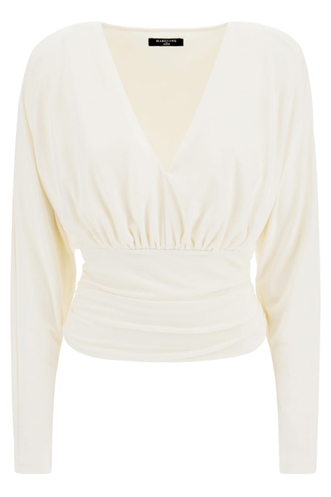 MARCIANO BY GUESS BILLIE KNIT TOP PALE BLOUSE PEARL 5