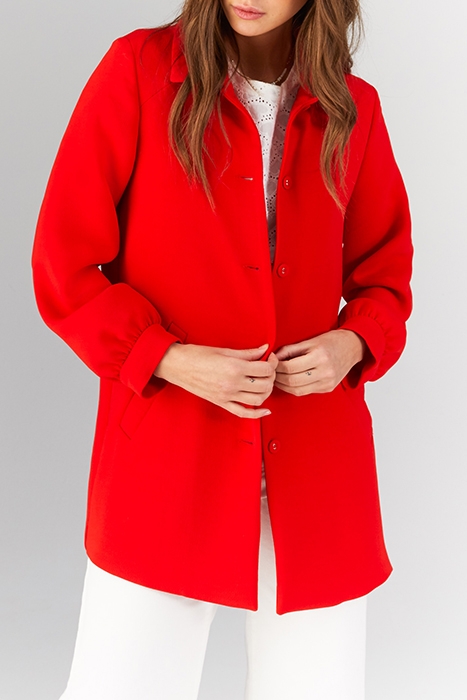 CHERRY NON-LINED COAT 1