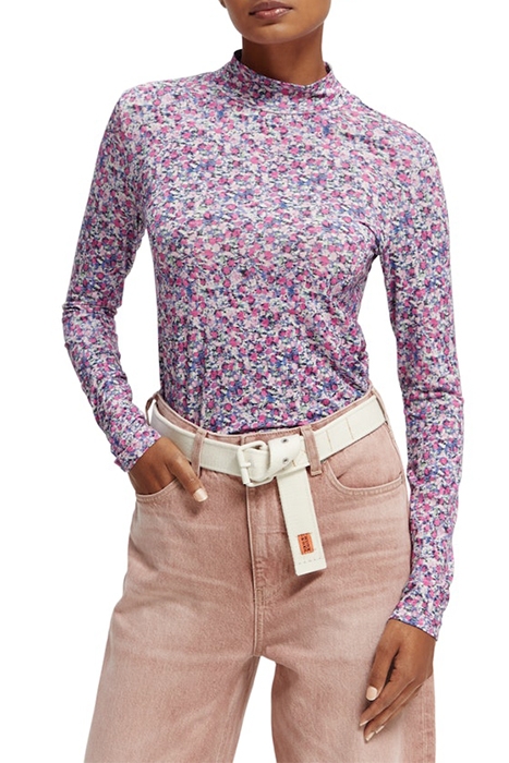 ALL-OVER PRINT SLIM-FIT LONG SLEEVE T-SHIRT ROSARIA PURPLE 3