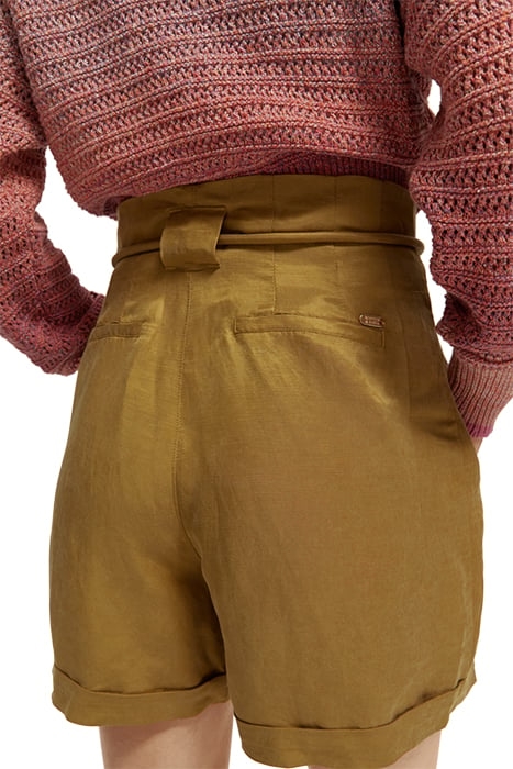 HIGH RISE BELTED SHORTS COCONUT SHELL 7