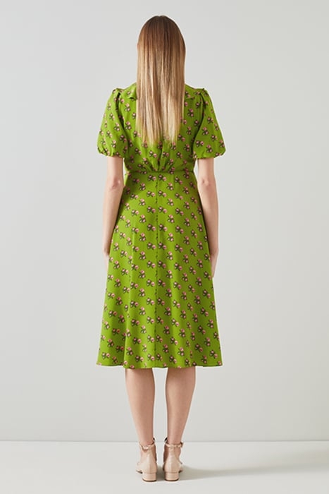 EDELINE MIDI DRESS LIME 3