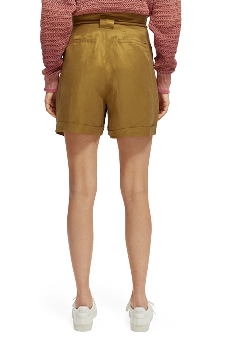 HIGH RISE BELTED SHORTS COCONUT SHELL 4