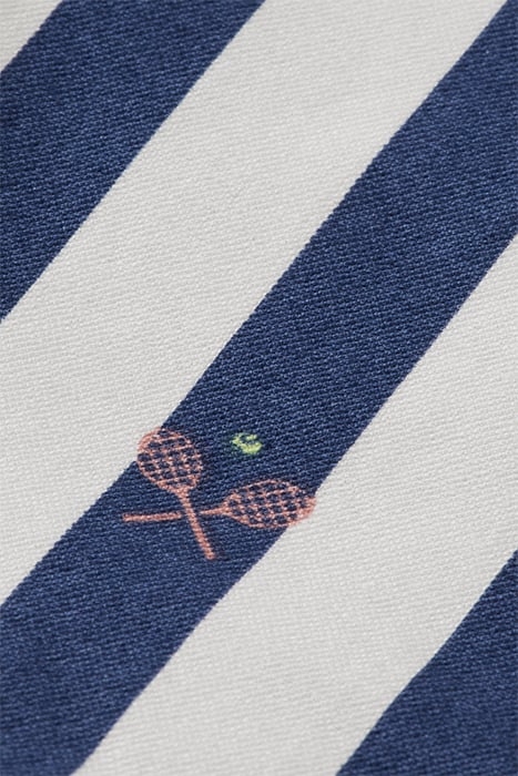 BLAKE- STRIPED COTTON OXFORD BERMUDA SHORT TENNIS MINI 8